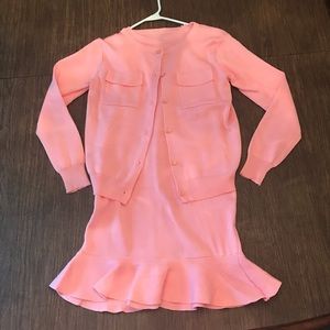 Cute Girly Pink Dress and Cardigan Set Never Worn